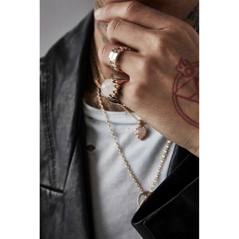 Stolen Girlfriends Club Claw Ring Rose Quartz image number 3